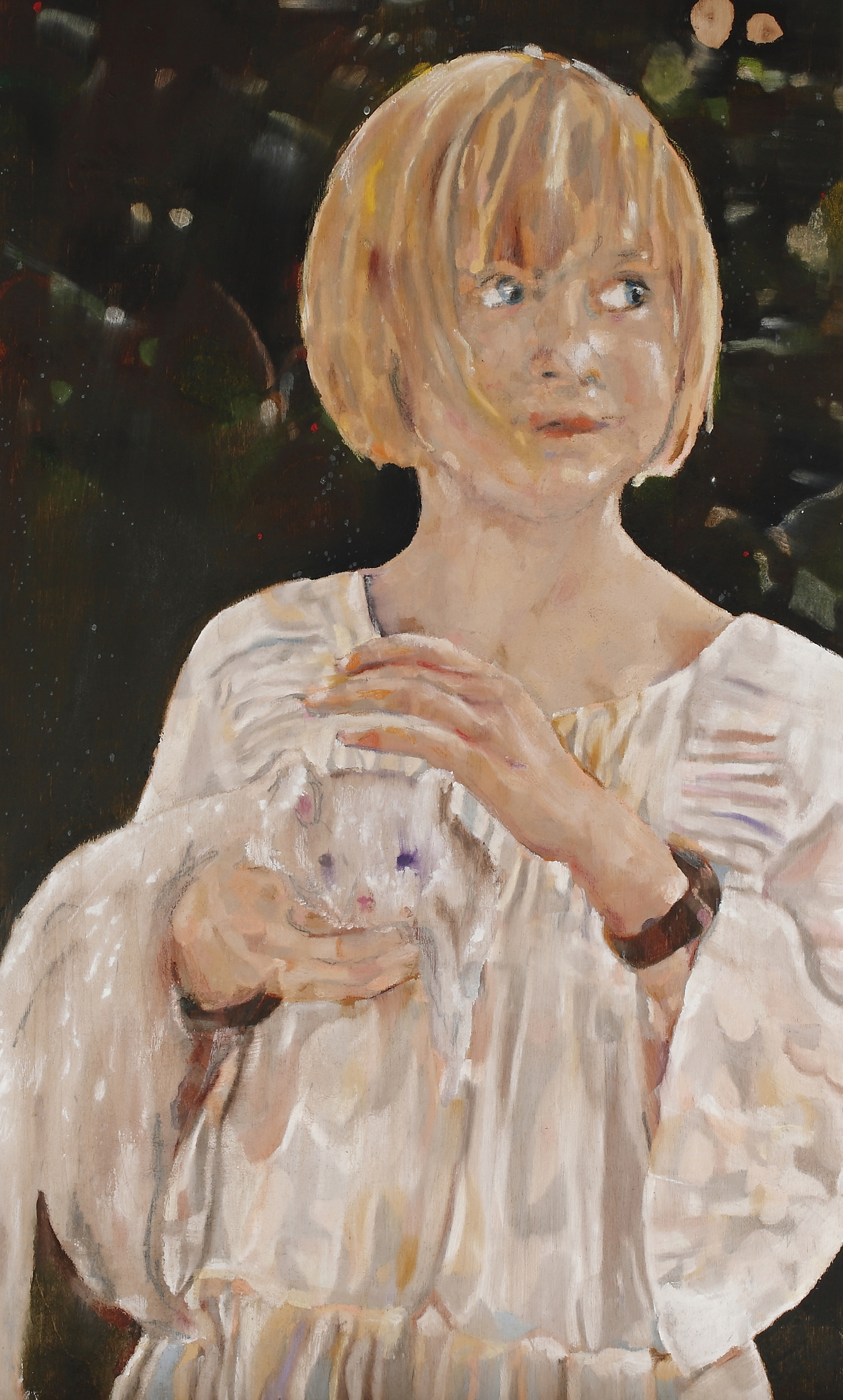Kind mit Frettchen | child with ferret, 2015